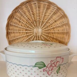 Sango Rose Vintage Casserole dish